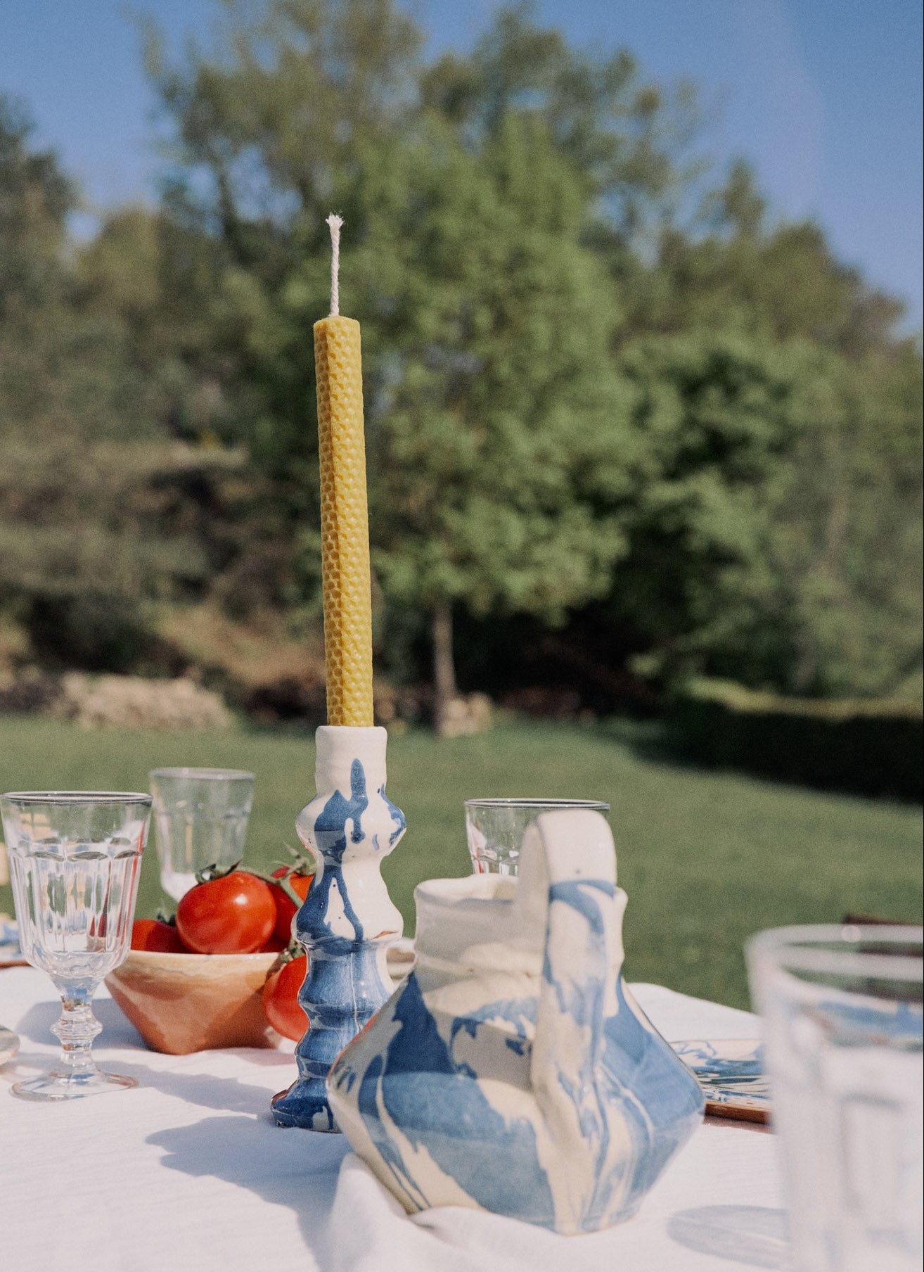 Candelabro marmolado